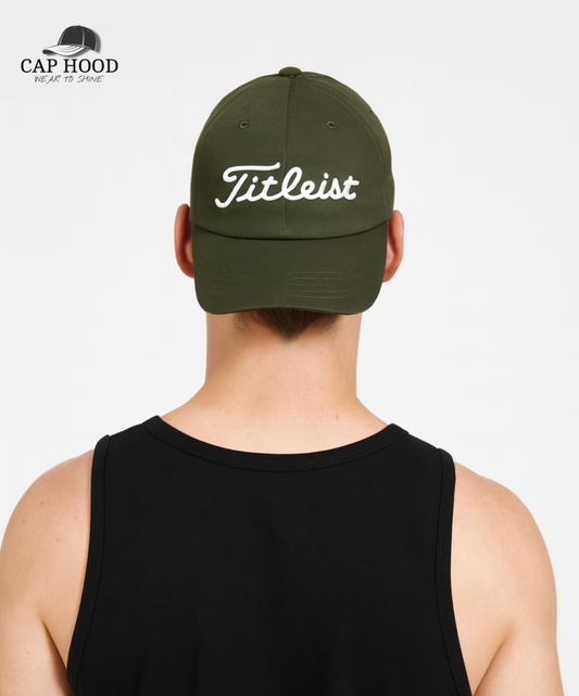 Titleist Classic Black Golf Cap – Adjustable Fit