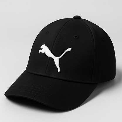 Puma Classic Black Cap – Adjustable Fit