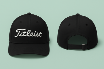 Titleist Classic Black Golf Cap – Adjustable Fit